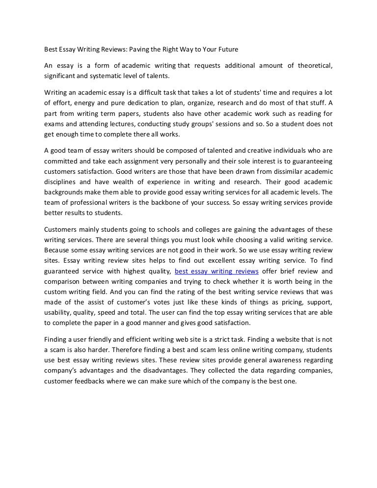 best essays review