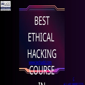 Best ethical hacking course in.pptxPunjab
