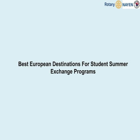 Best European Destinations For Student Summer Exchange Programs.pdf
