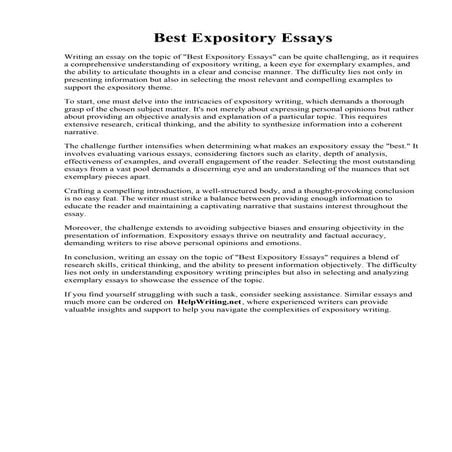 Best Expository Essays.pdf