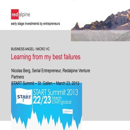 Best failures of startup investor STARTsummit_march 2013