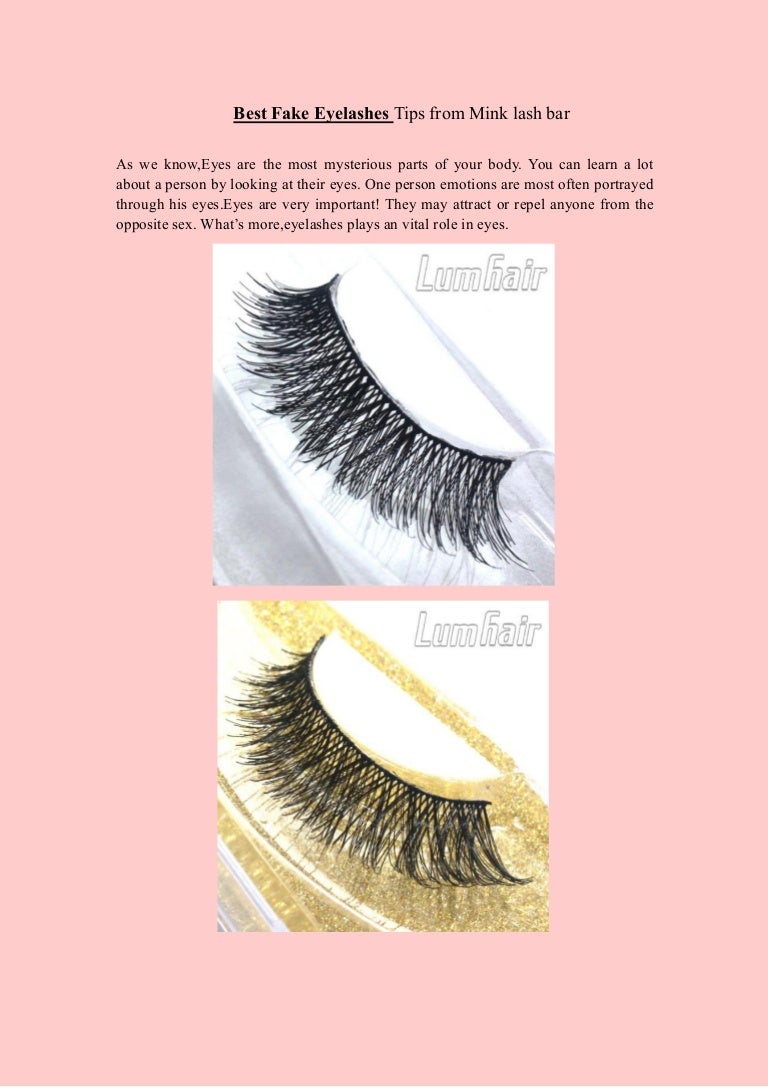 Best Fake Eyelashes Tips In Mink Lash Bar