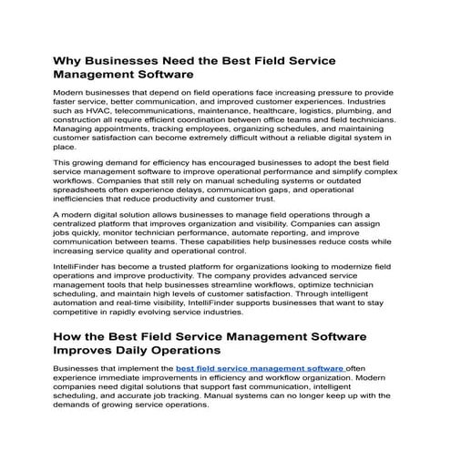 Role of field service management.pdf