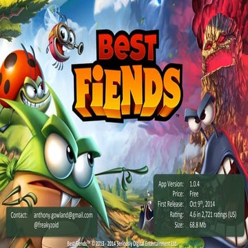 Best Fiends Design and Monetization Audit