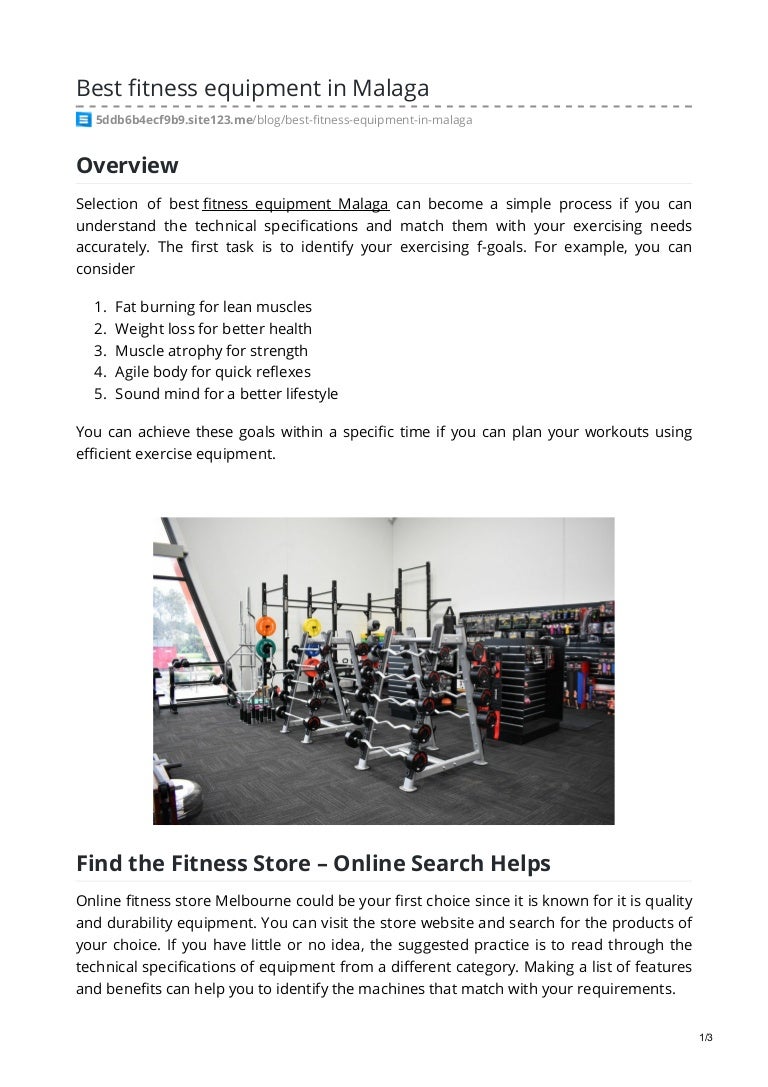 find exercise equipment