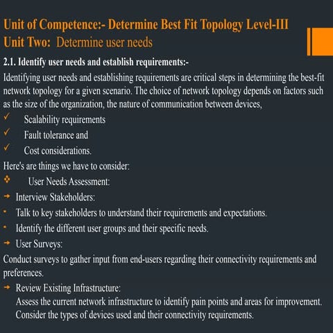 Determine  Best Fit Topology unit-2.pptx