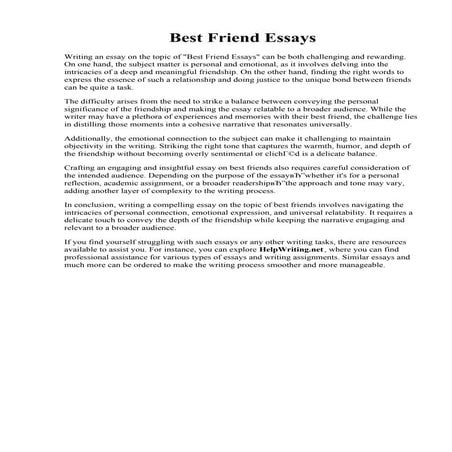 Best Friend Essays.pdf