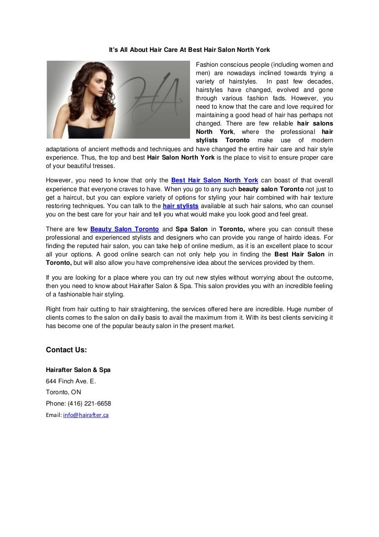 Best Hair Salon North York