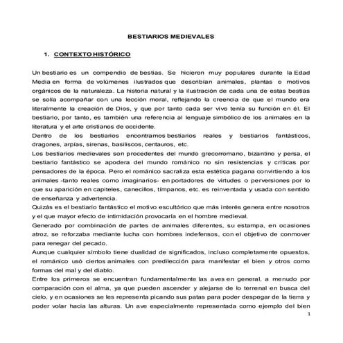 Bestiarios medievales