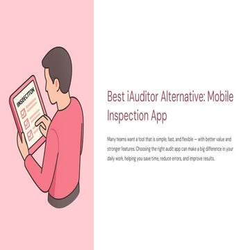 iAuditor - Inspection Checklist App. How to get started. | PPTX