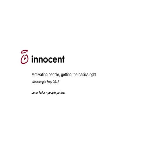 Best in Class 4 Lena Taylor People Presentation 2012