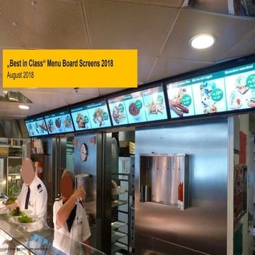 Best in Class Digital Signage installations: Menu Boards