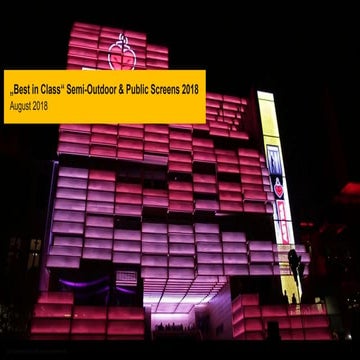 Digital Signage - Best in class: Outdoor