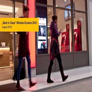 Digital Signage - Best in class: Window