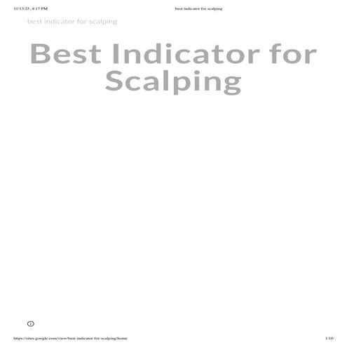 Best Indicator for Scalping - FREE Trading Indicator for TradingView | PDF