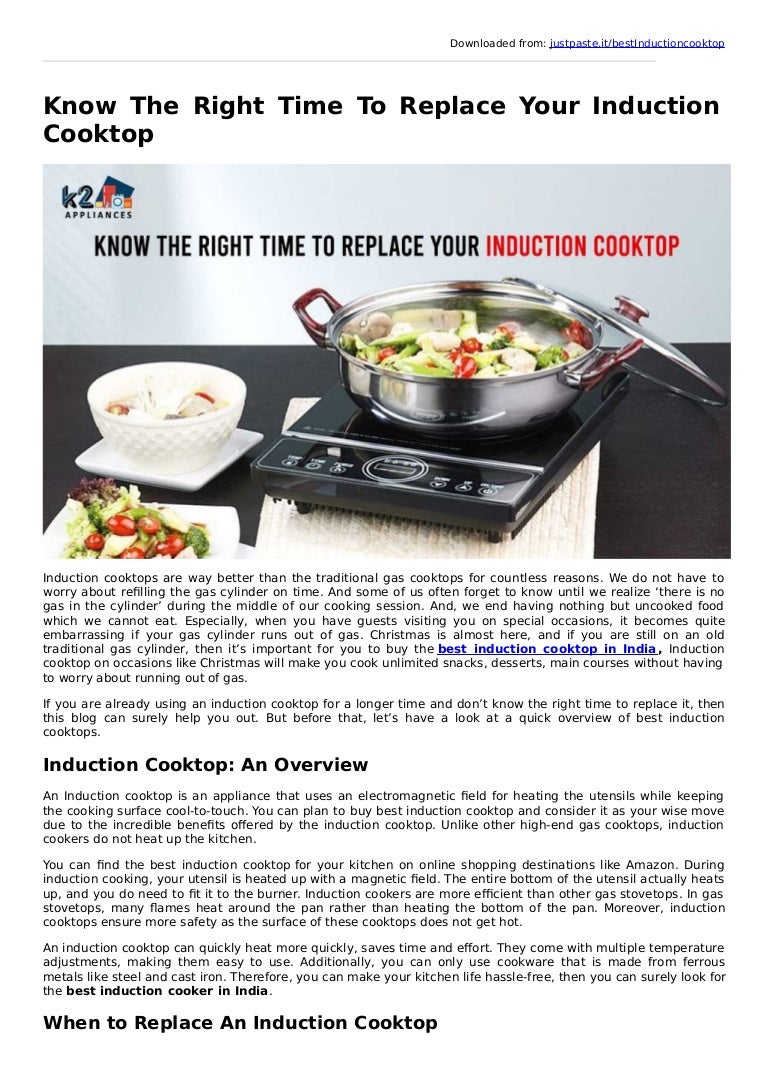 Best Induction Cooktop In India Best Induction Cooker
