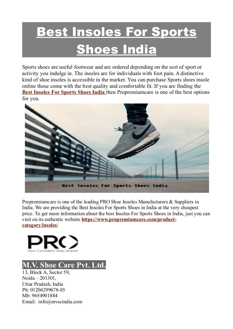 insole for sports shoes