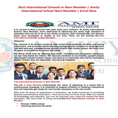 Top 5 Schools In Pune pptx