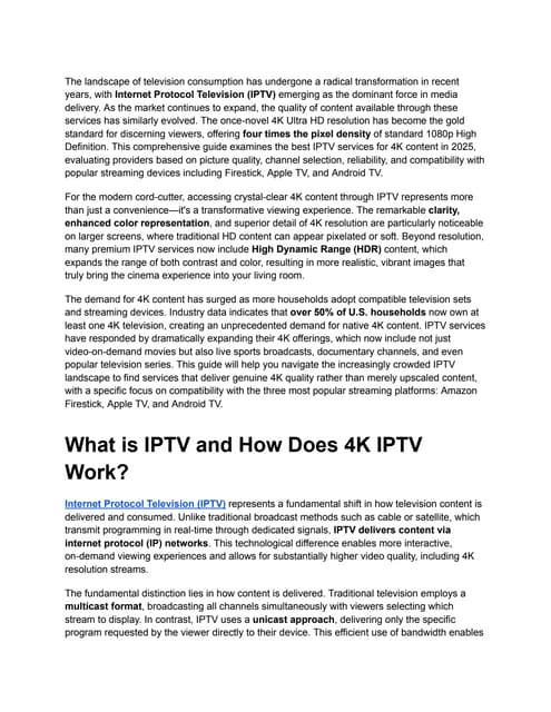 Best IPTV for 4K Content_ Ultra HD Channels & VOD for Firestick, Apple TV, An...