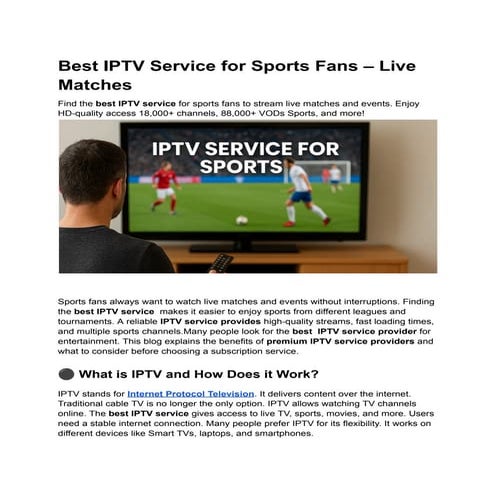 Best IPTV Service for Sports Fans – Live Matches.pdf