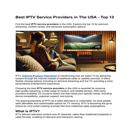 Best IPTV Service Providers in The USA - Top 12.pdf