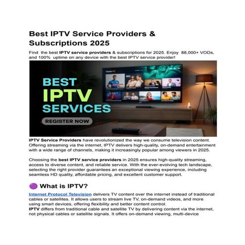 Best IPTV Service Providers & Subscriptions.pdf