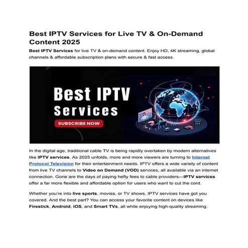 Best IPTV Services for Live TV & On-Demand Content 2025.pdf
