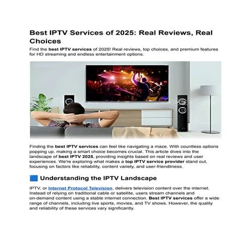 Best IPTV Services of 2025_ Real Reviews, Real Choices.pdf