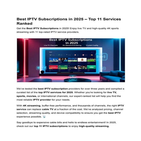 Best IPTV Subscriptions in 2025 – Top 11 Services Ranked (2).pdf