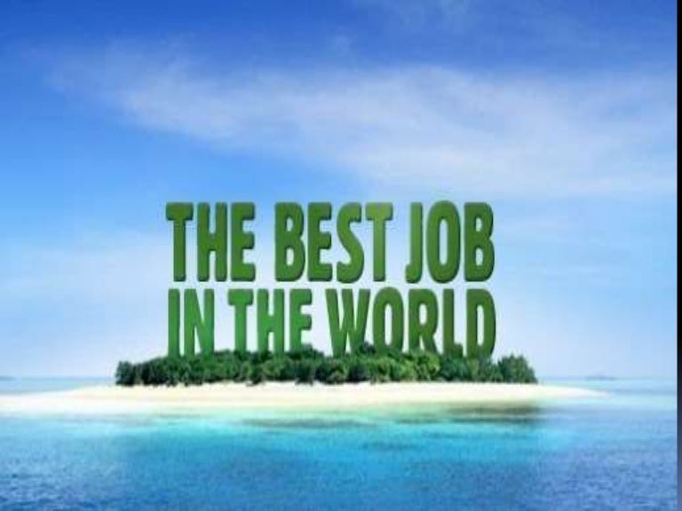 what is the best job in the world essay