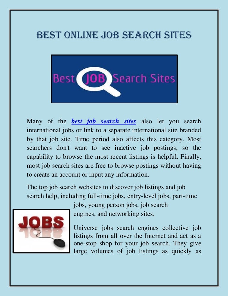 best job search websites job search engines best