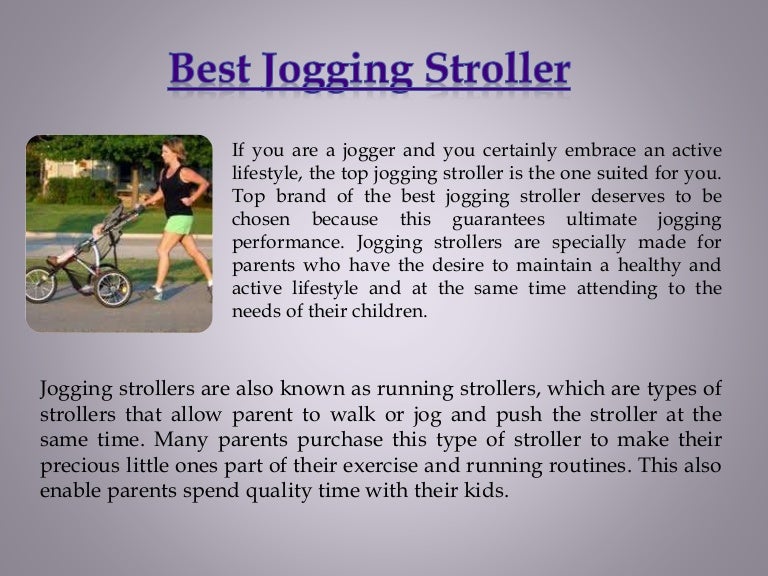 top jogging stroller