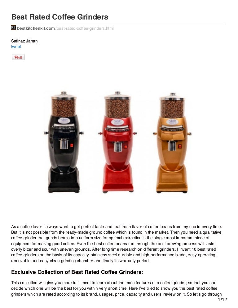 Best Rated Coffee Grinders