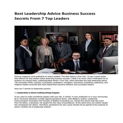 Lozano leadership nuggets of wisdom | DOC
