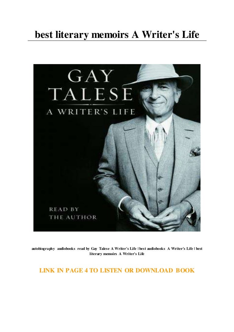 best literary memoirs A Writer's Life