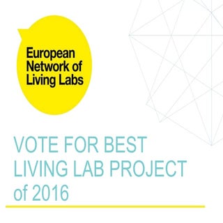 Best Living Lab Project Awards of 2016