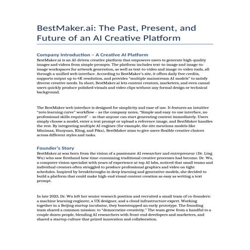 BestMaker.ai: The Complete Brand Story, Founder's Vision, and AI Creative Pla...