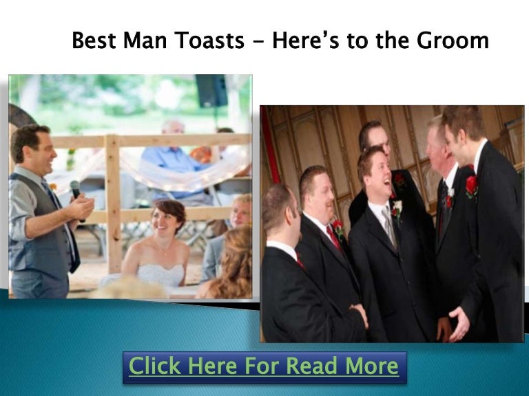Best man toasts here’s to the groom