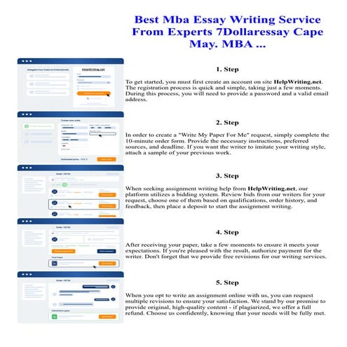 Best Mba Essay Writing Service From Experts 7Dollaressay Cape May. MBA