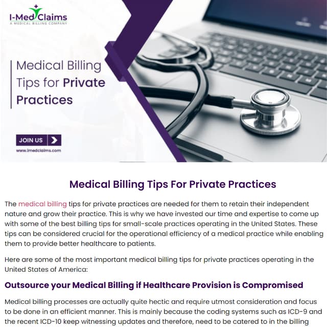 Best Medical Billing Tips for Private Practices _ IMed Claims.pdf