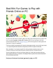 fun games to play with friends on computer