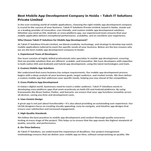 Best Mobile App Development Company in Noida.docx