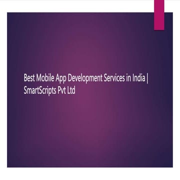 Best Mobile App Development Services in India | SmartScripts Pvt Ltd 