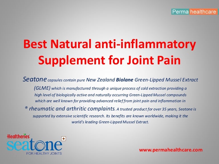 Best Natural Antiinflammatory Supplement for Joint Pain Seatone GL…