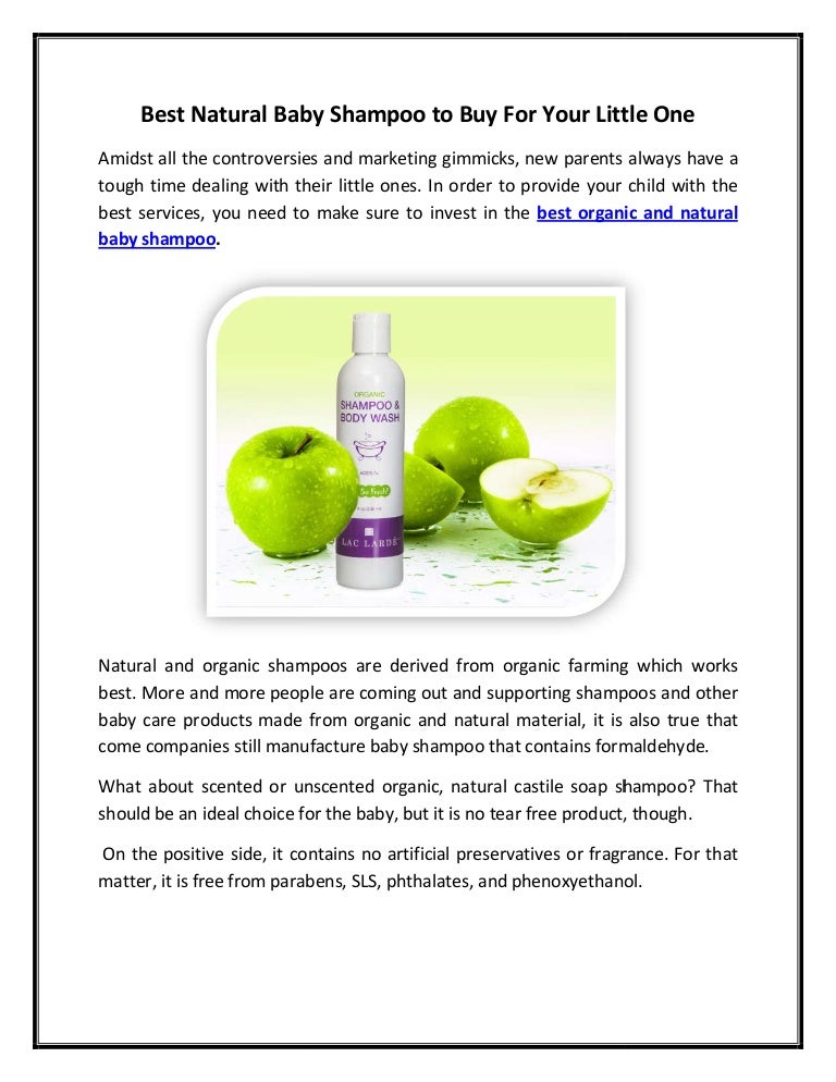 best organic baby soap