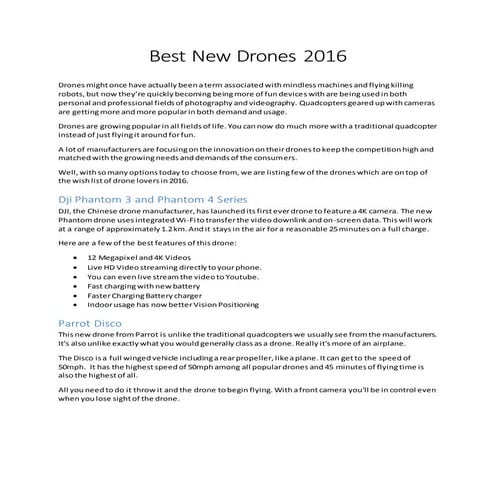 6. Present Advanced Drones | PPTX