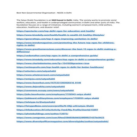 Best Non Governmental Organization - NGOS in Delhi.pdf