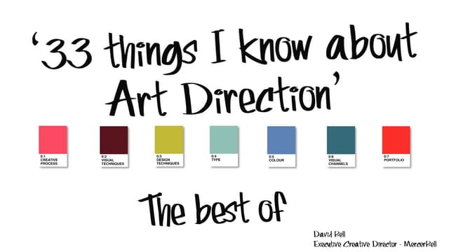 Best of the '33 things I know about...