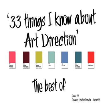 How to be a great Art Director or Designer