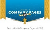 Best LinkedIn Company Pages of 2013